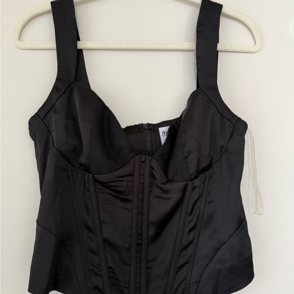 Princess Polly Black Corset Top